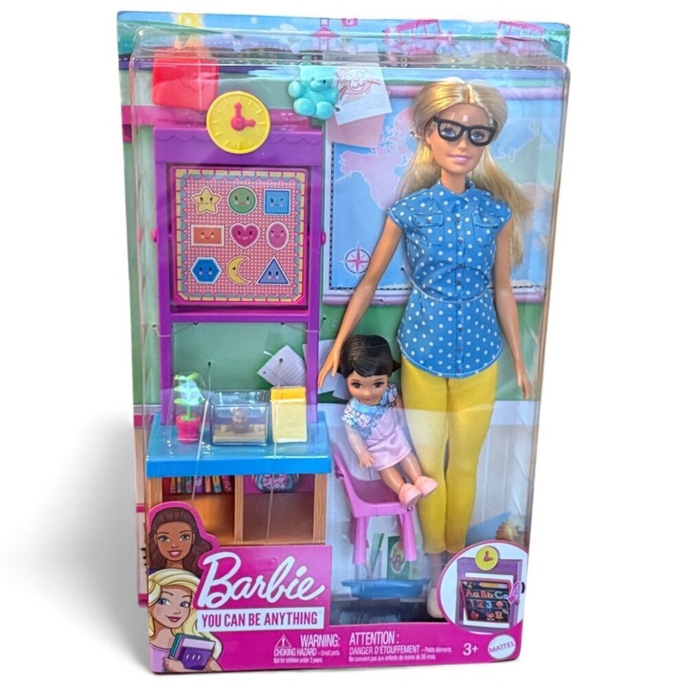 Barbie Teacher Dol & Student Playset